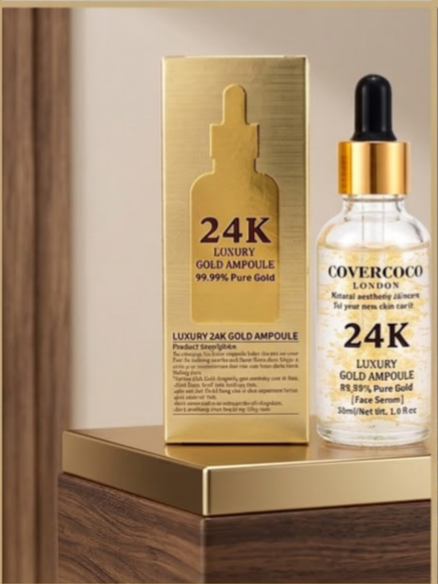 COVERCOCO London 24K Luxury Gold Ampoule Face Serum (30ml)