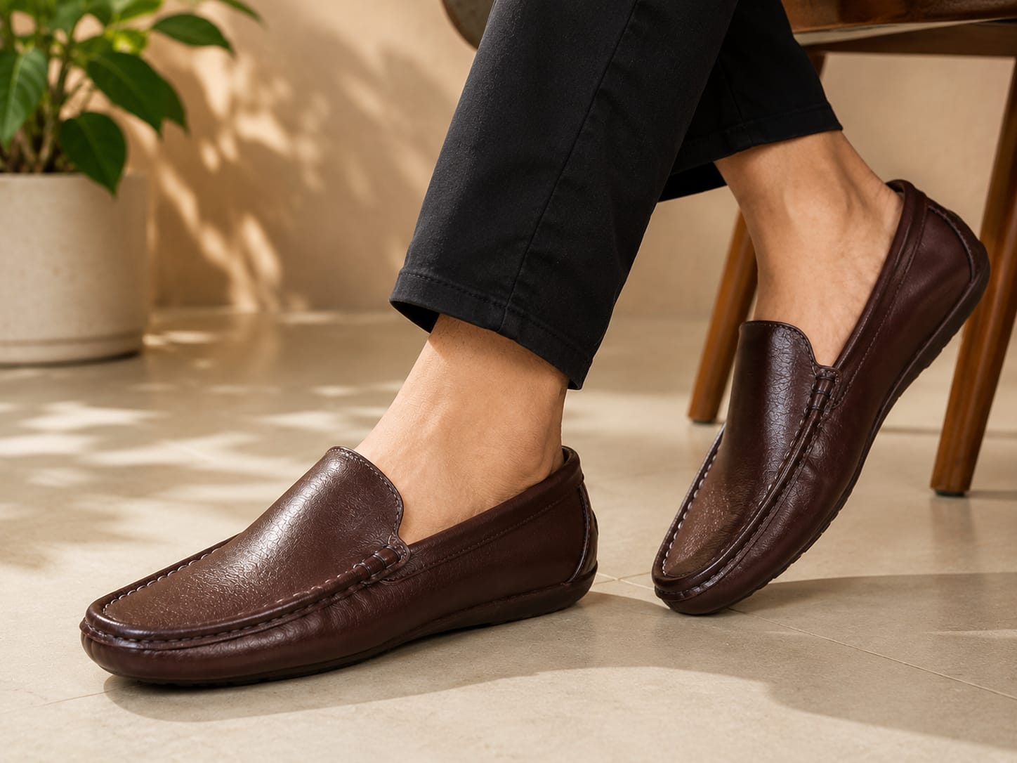 Premium Genuine Leather Loafer Shoes — ৫
