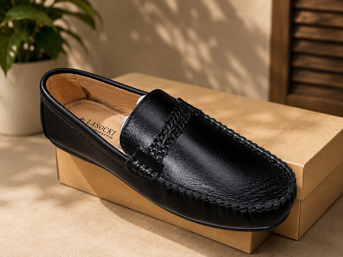 Premium Genuine Leather Loafer Shoes — ২