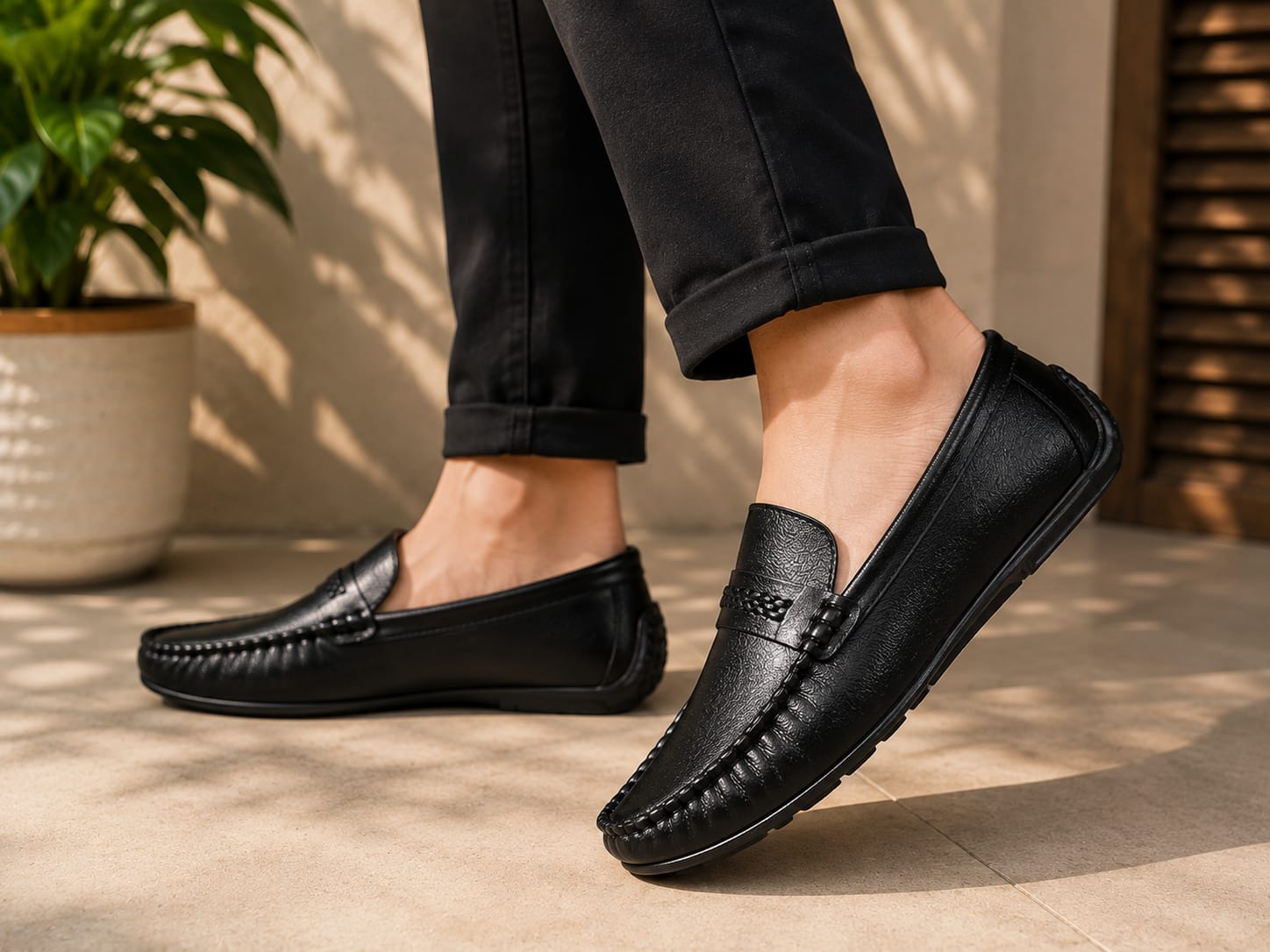 Premium Genuine Leather Loafer Shoes — ৪
