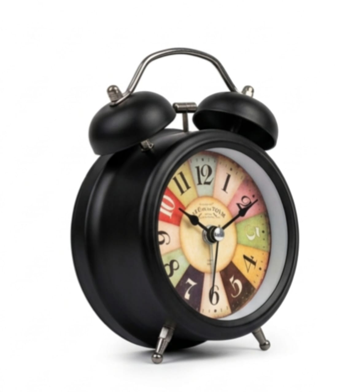 3Inch Metal Bell Student Little Alarm Clock Mute Bedside Clock Creative Home Retro Nostalgic Ornament Furnishing — ২