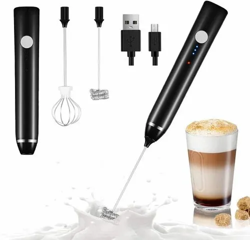 USB Rechargeable Milk Frother Handheld Electric Foam Maker — ৩
