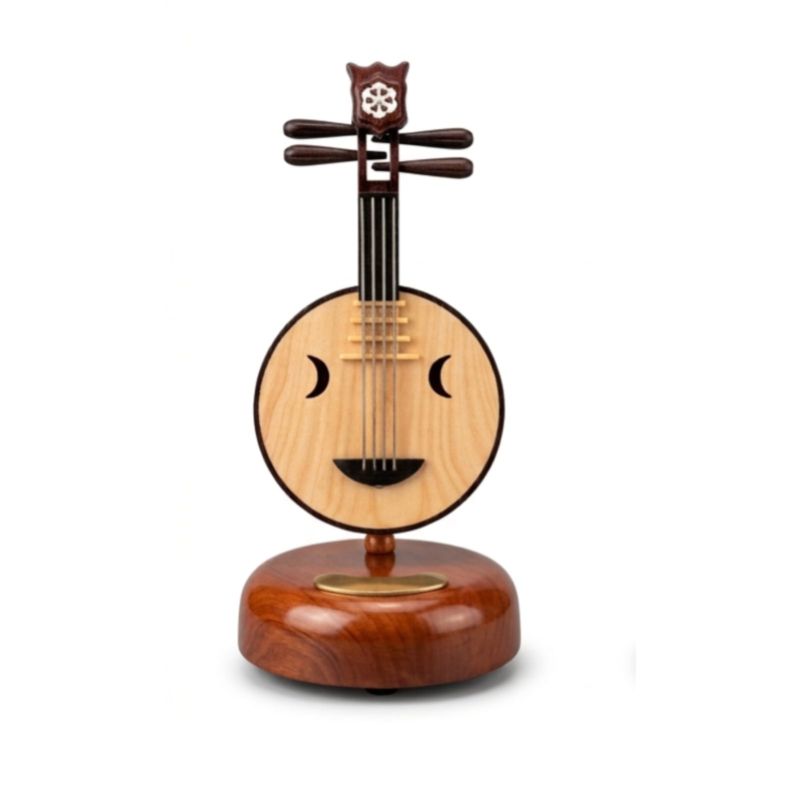 Nullmul Literary and Classical Style Rotating Music Box Music Box Desktop Ornaments Birthday Gift Music Lover,Moon — ৩