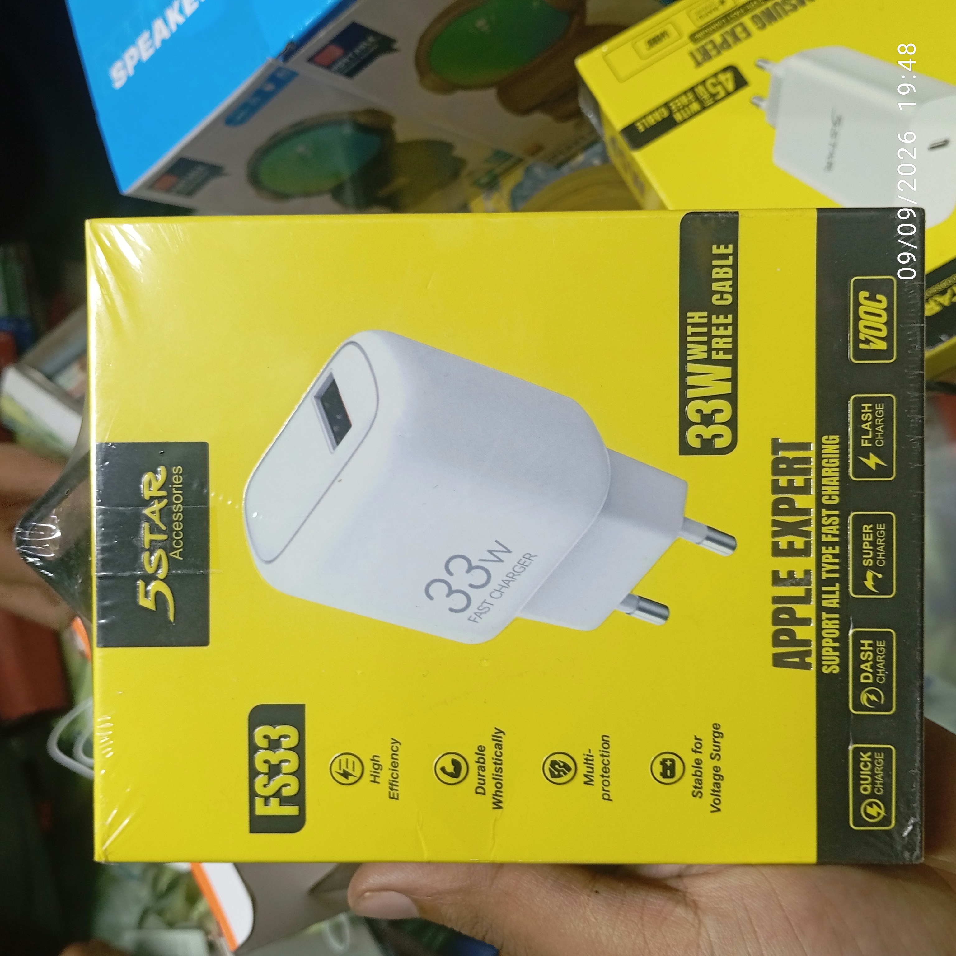 5STAR FS33 33W Fast Charger with Free Cable (Original product with Guaranty) — ৩