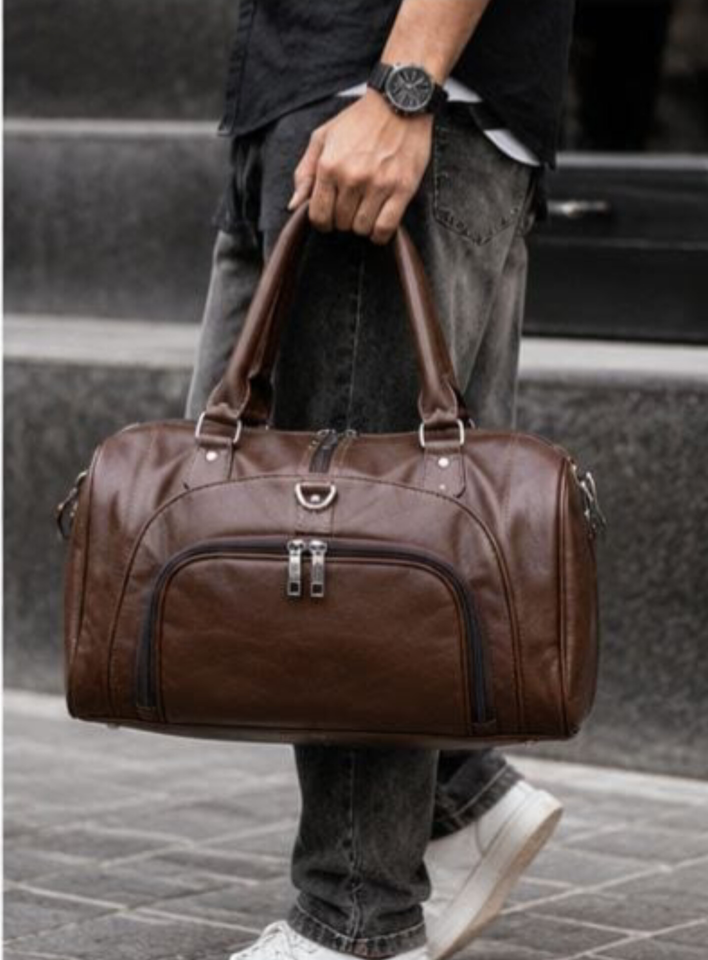 Premium Vintage Travel Duffel Bag — ৪