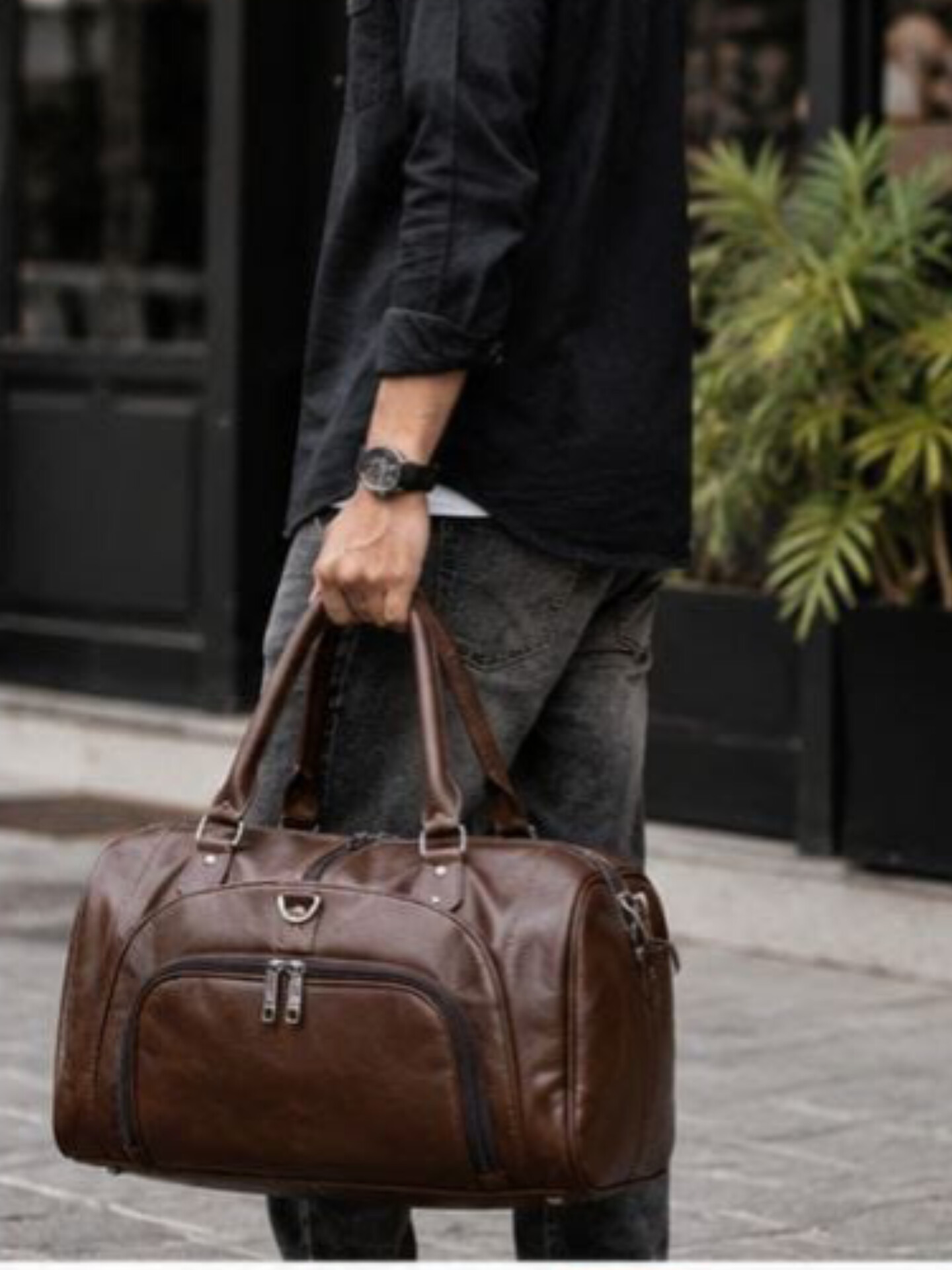 Premium Vintage Travel Duffel Bag — ৩
