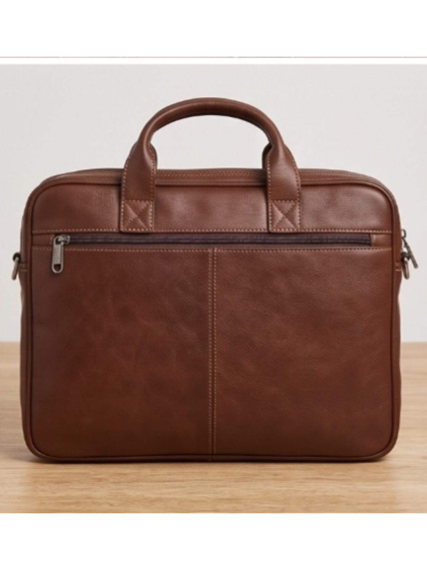Premium Vintage Leather Laptop Briefcase — ২