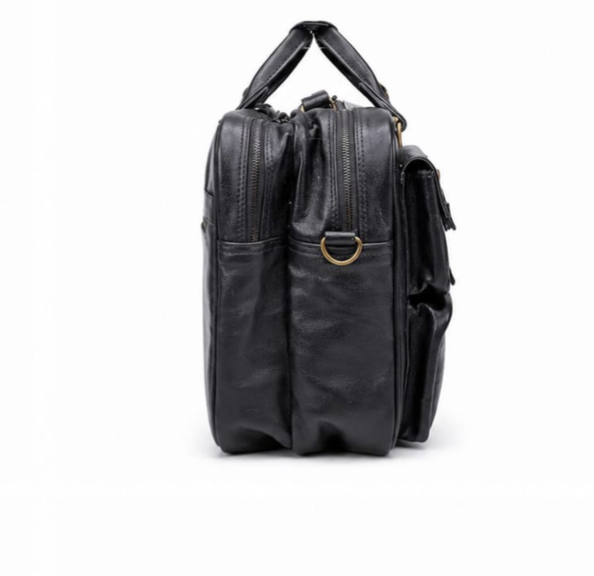 Premium Genuine Leather Messenger Briefcase Bag — ২