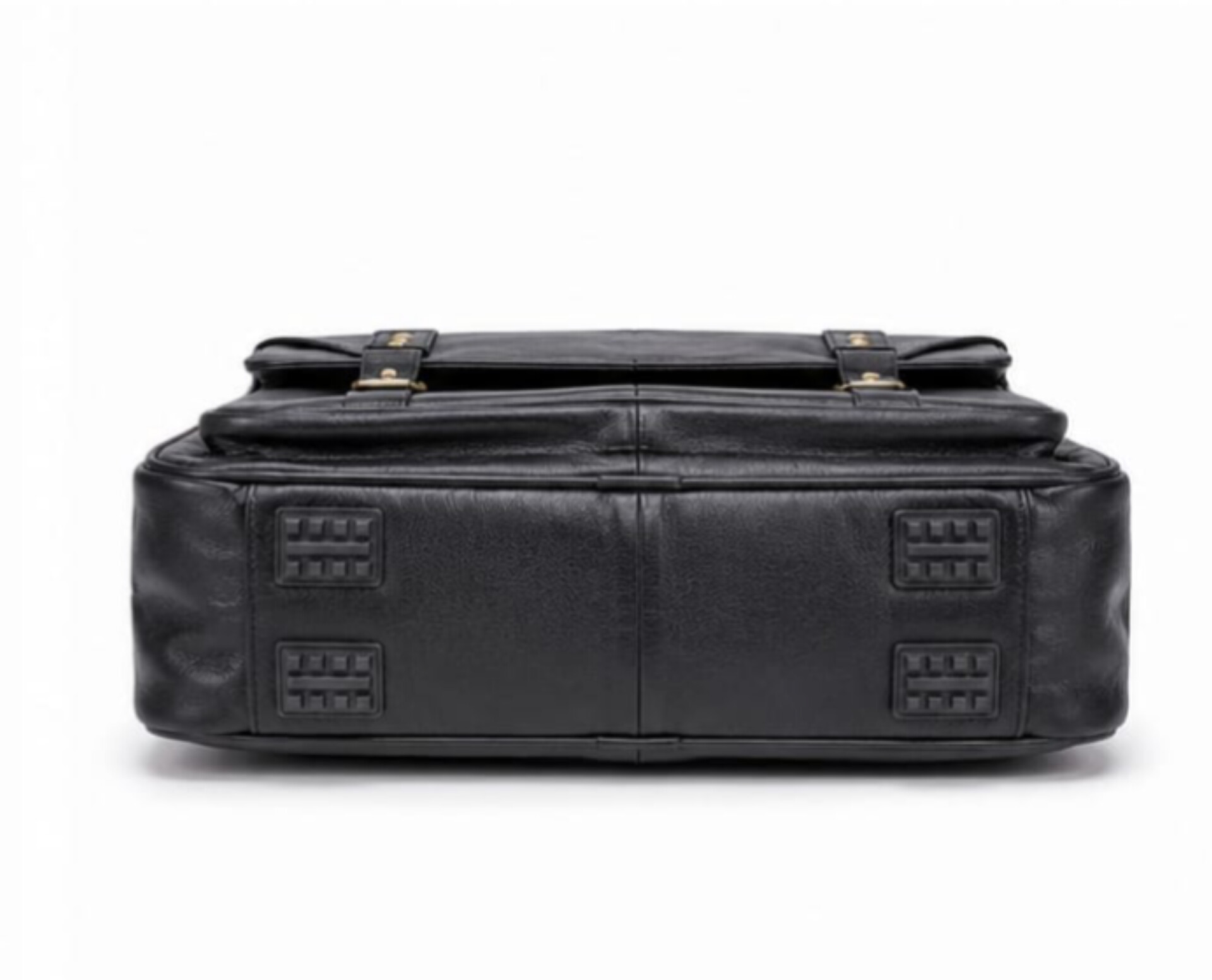 Premium Genuine Leather Messenger Briefcase Bag — ৩