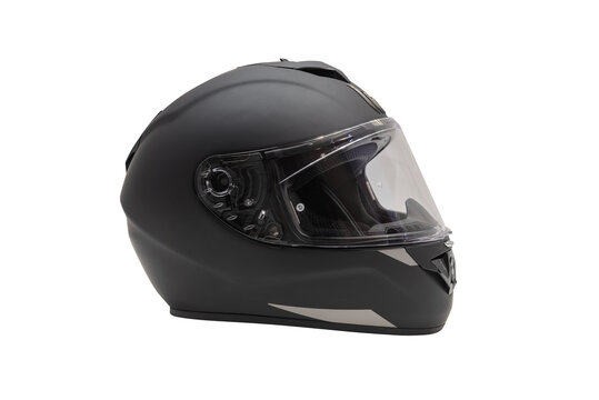 Matte Black Full-Face Helmet — ২