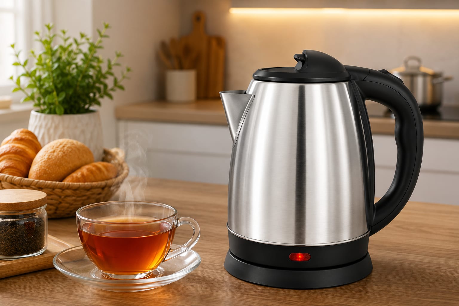Stainless Steel Electric Kettle — ২
