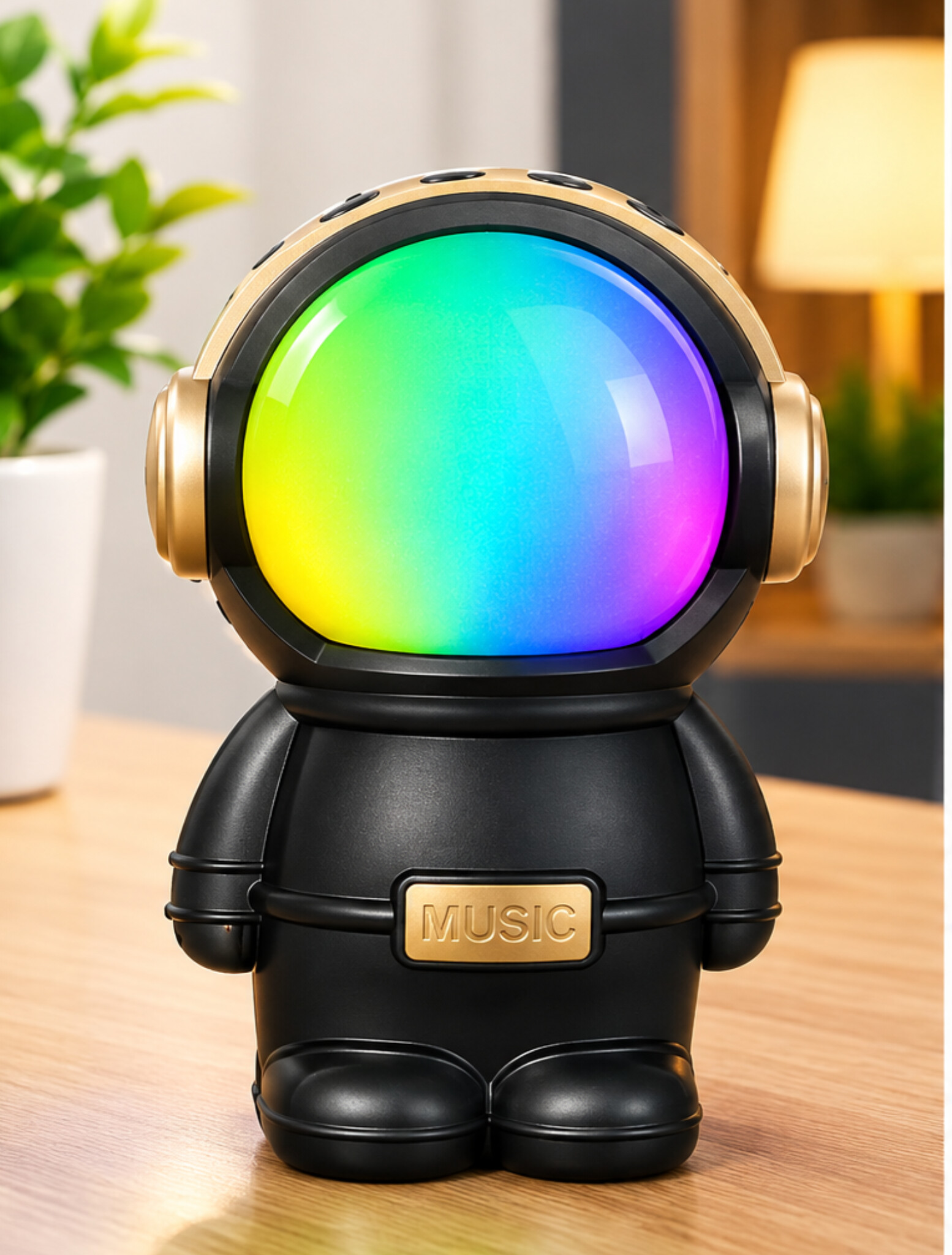 Astronaut Shape Wireless Bluetooth Speaker with RGB Ambient Light — ৪