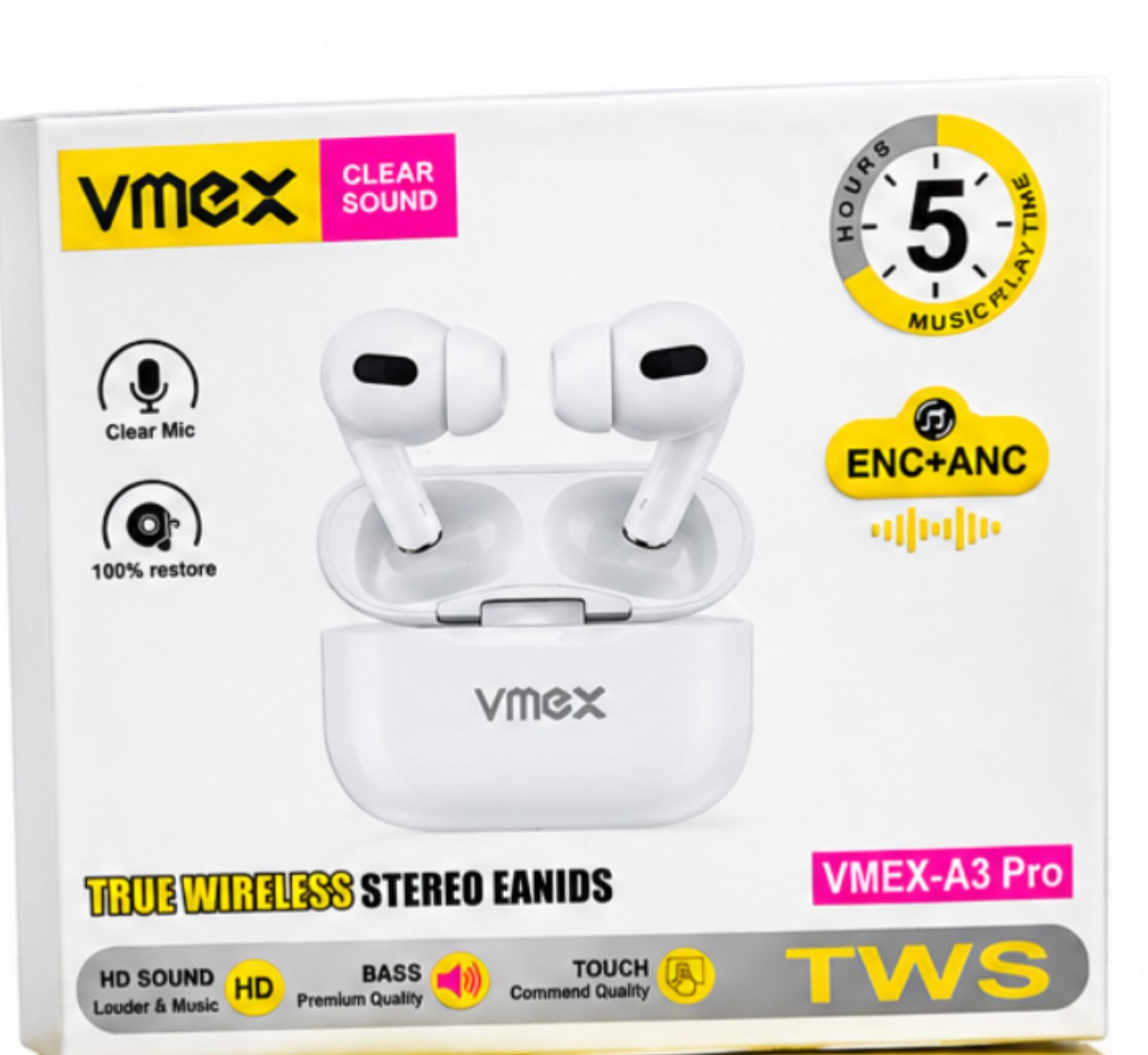 VMEX-A3 Pro TWS Wireless Earbuds — ২