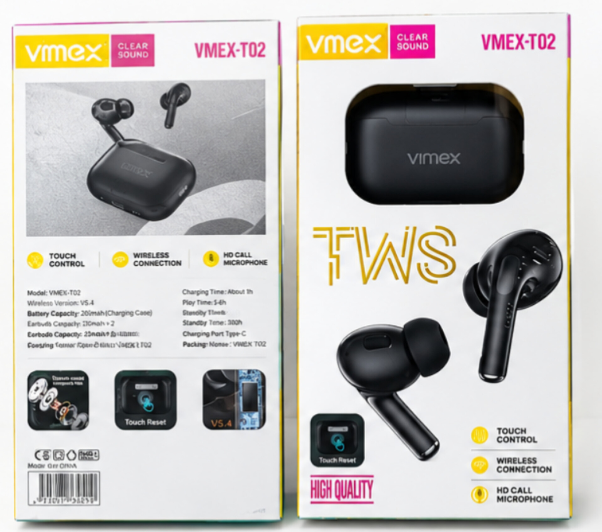 🎧 VMEX-T02 TWS Earbuds — ৩