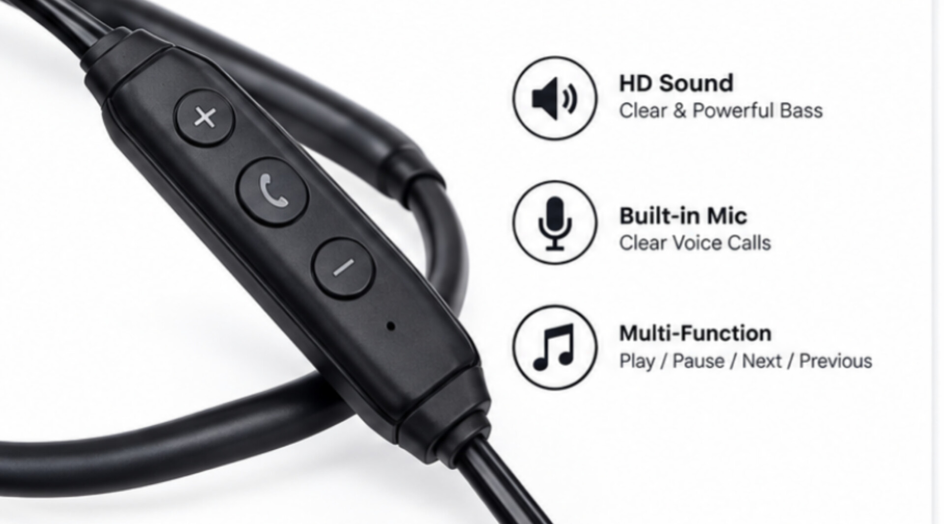 Vimex M08 Wireless Stereo Neckband Earphone — ২